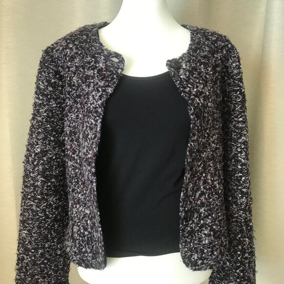 Purple Textured Jacket - Picture 2 of 5